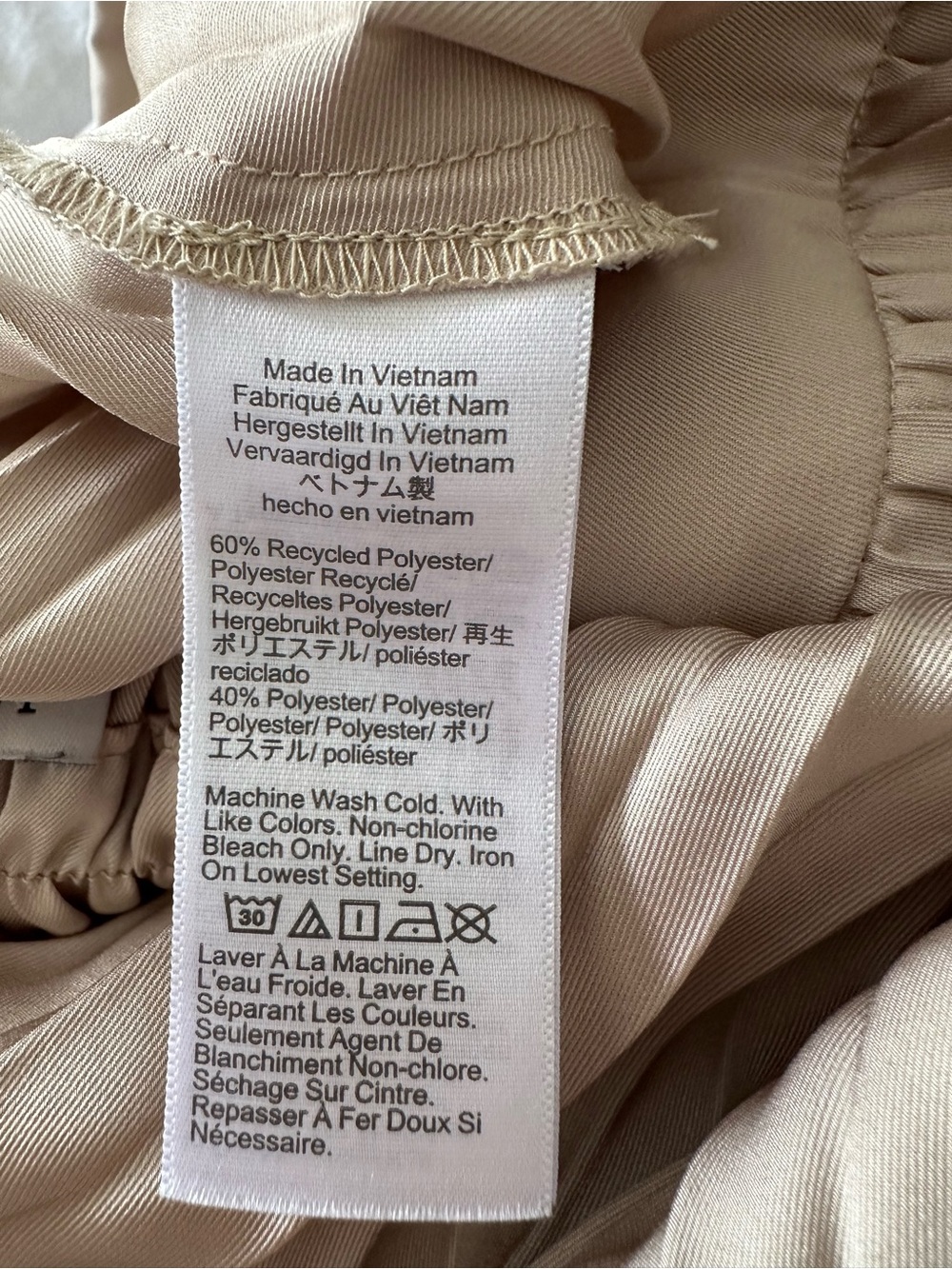 J. Crew Pleated Midi Skirt in Light Beige size medium - Picture 11 of 15